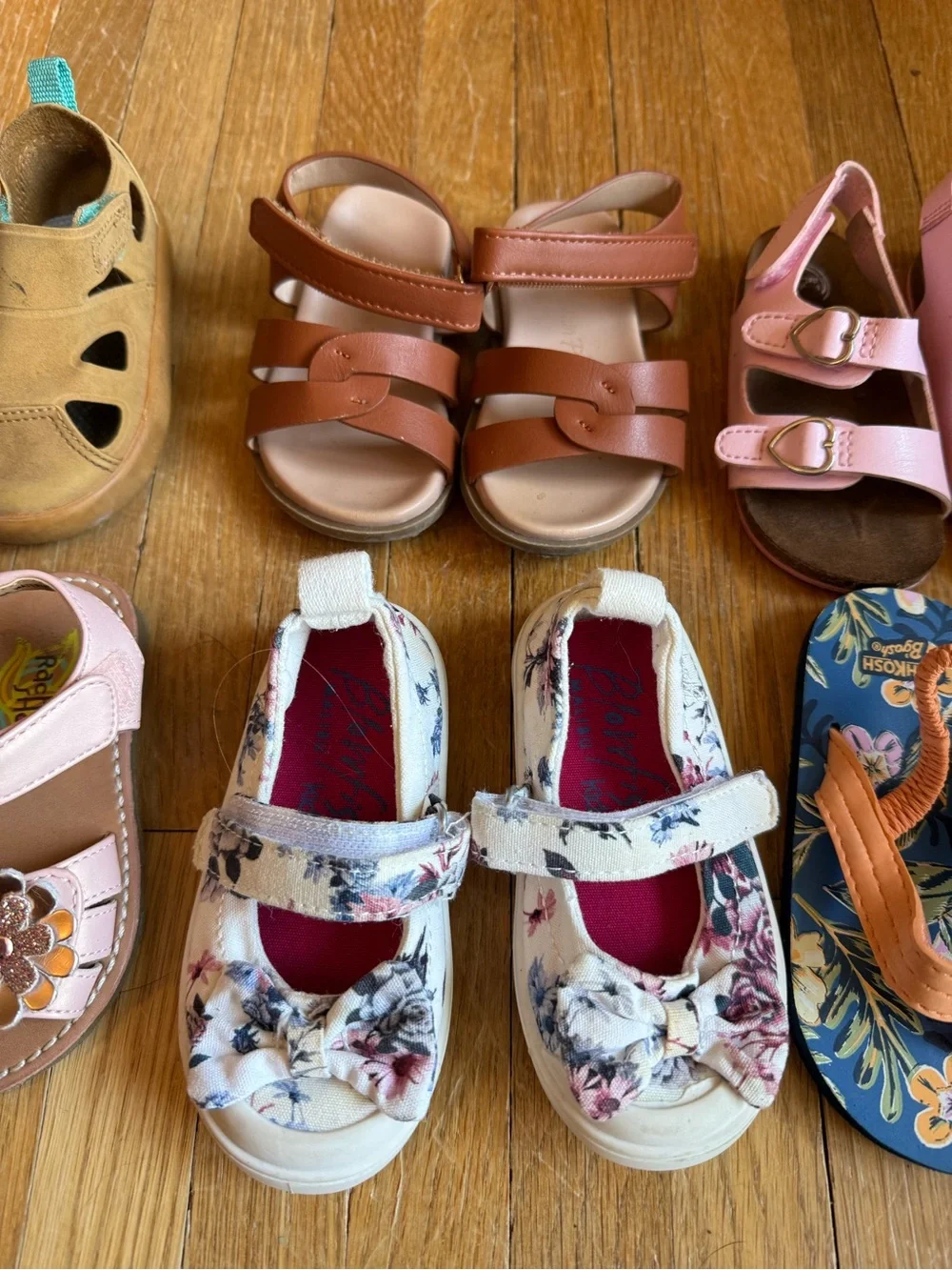 Size 5 toddler girls shoes sandals boots osh kosh blowfish ten little